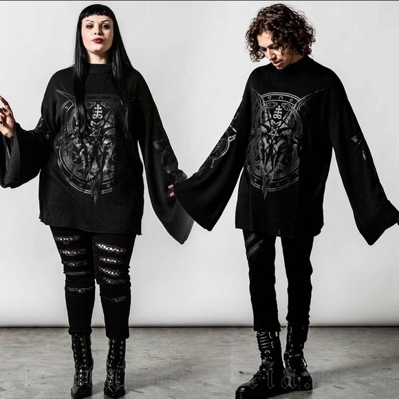 Killstar Revelation Knit Sweater Size Medium - Picture 1 of 14